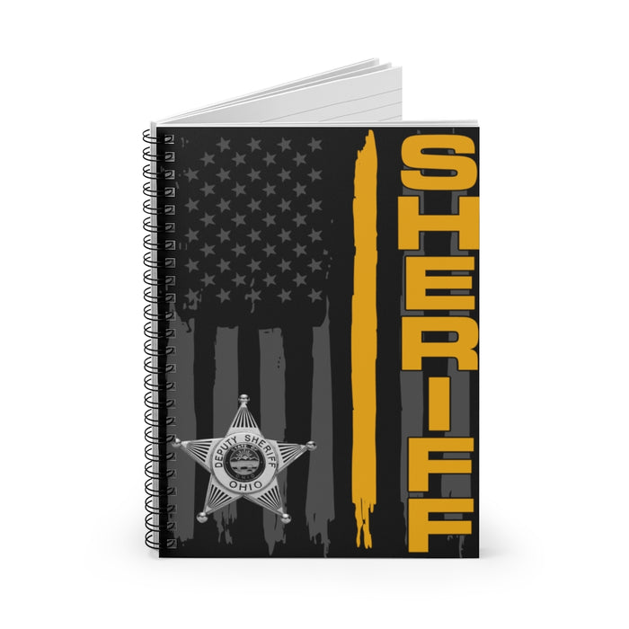 Spiral Notebook - Ruled Line - Ohio Sheriff Vertical