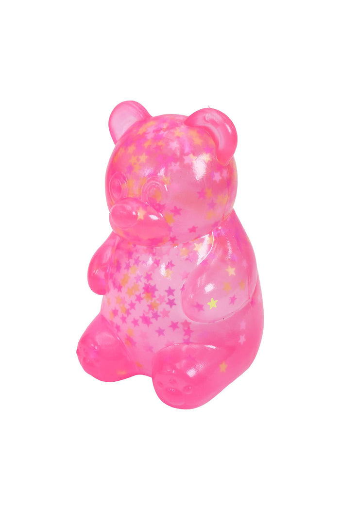 Star Confetti Teddy Bear Thick Maltose Putty Filled Squishy