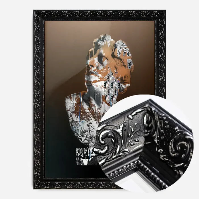 21x30cm | 8¼ x 11¾in / Black Ornate Frame