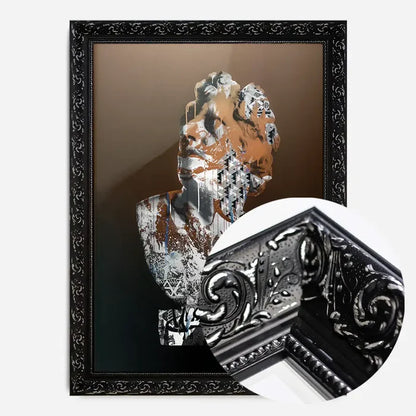 21x30cm | 8¼ x 11¾in / Black Ornate Frame