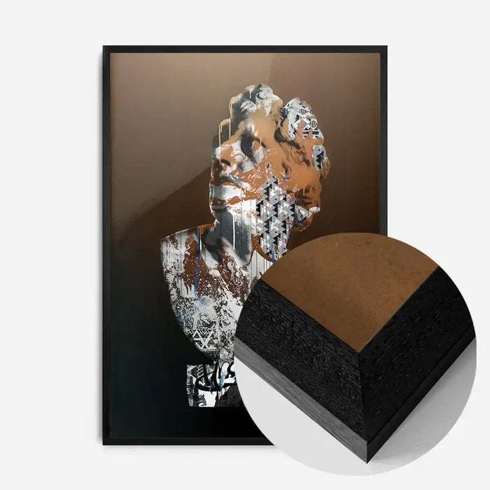 21x30cm | 8¼ x 11¾in / Black Wood Frame