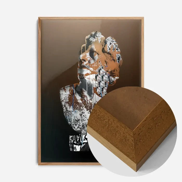 21x30cm | 8¼ x 11¾in / Oak Wood Frame