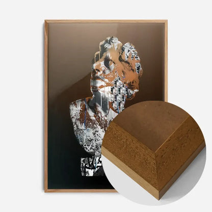 21x30cm | 8¼ x 11¾in / Oak Wood Frame