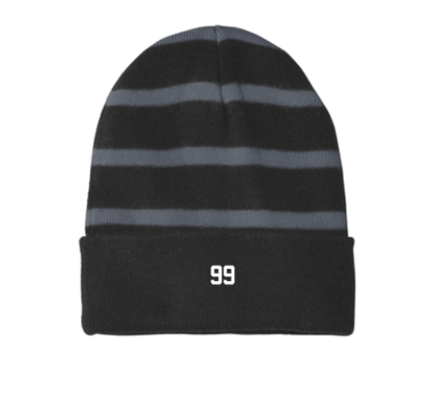 STC31 -Sport-Tek® Striped Beanie with Solid Band- GTSC