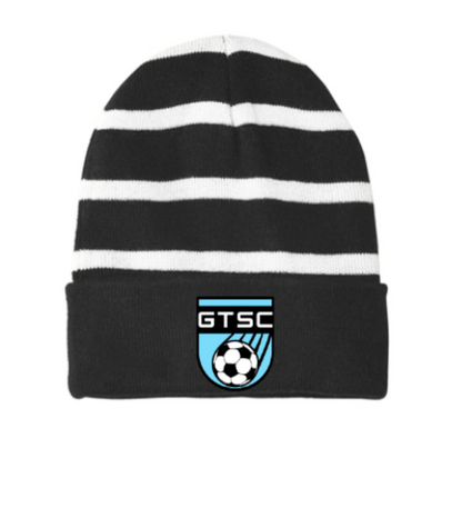 STC31 -Sport-Tek® Striped Beanie with Solid Band- GTSC