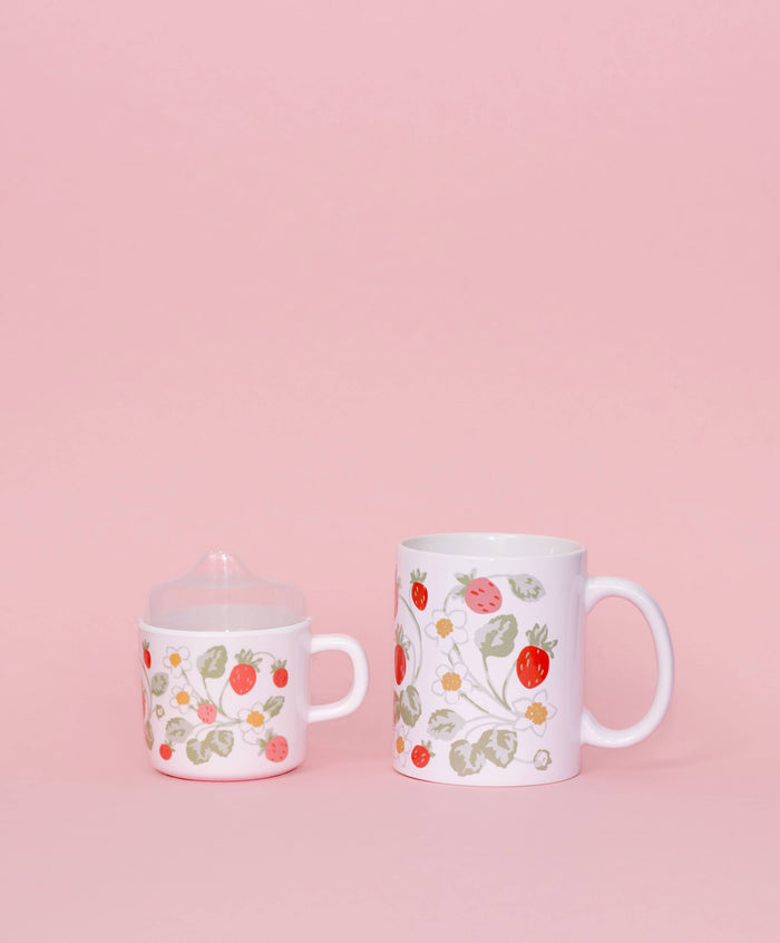 Strawberry Mama and Me Cup Set - Wee Bee Baby Boutique