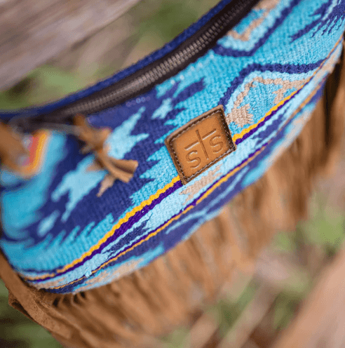 STS Ranchwear Mojave Sky Nellie Serape Aztec Fringe Bag STS31829