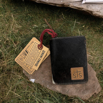 STS Ranchwear Women's Cowhide Hair-on Soni Leather Bi-Fold Wallet STS60378-Painted Cowgirl Western Store