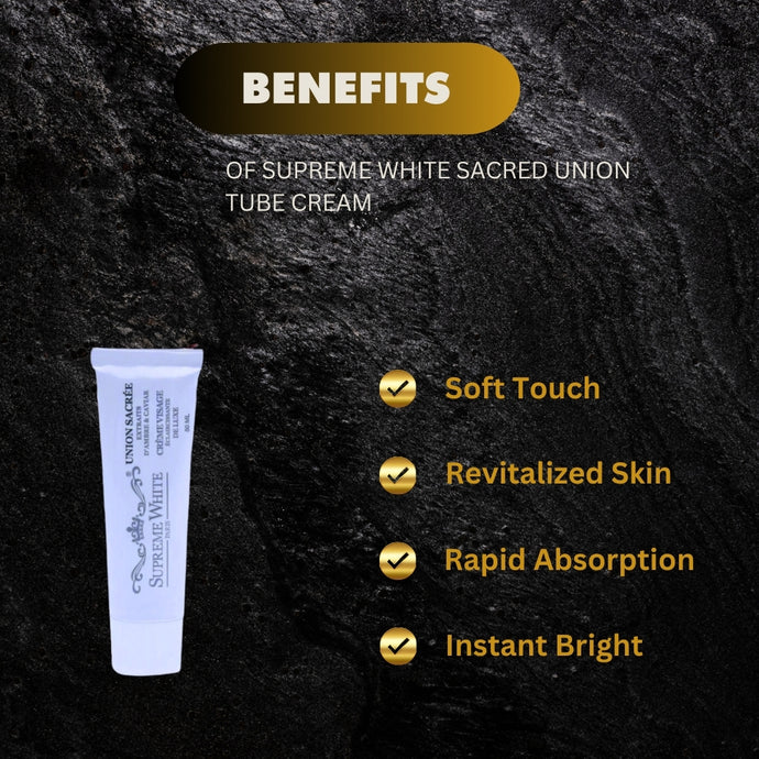 Supreme White Tube Lightening Cream Luxury Sacred Union
