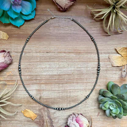 The Bijoux FAB 20" 3mm Graduated 4-5-6mm Sterling Silver Pearl Necklace NEC-STE-154-20I