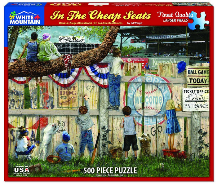 The Cheap Seats - 500 Piece Jigsaw Puzzle - Pine & Moss