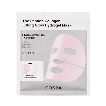 COSRX The Peptide Collagen Lifting Glow Hydrogel Mask Nudie Glow Australia