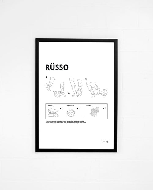 ART OF The Russo Framed Print | Women's Football Wall Art