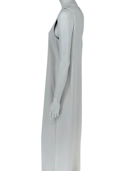 Theory Ivory Silk-Blend Sleeveless Maxi Dress – Size 10