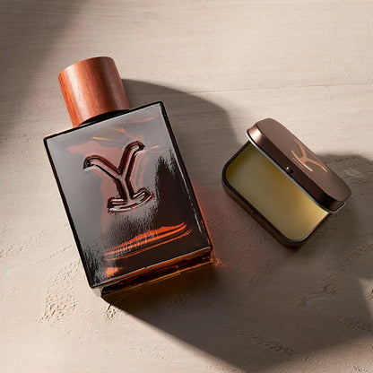 Tru Fragrance Men's Yellowstone Ride 3.4 oz. Cologne Spray & Solid Set 98317