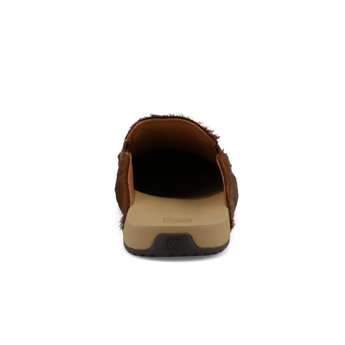 Twisted X Women's Dark Brown Faux Hair-On Cowhide Mule Slip-On Shoe WFFM003