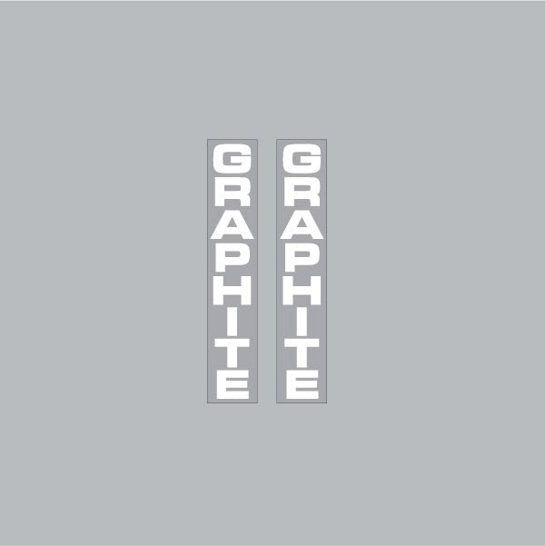 Uni - Graphite seat pole decal