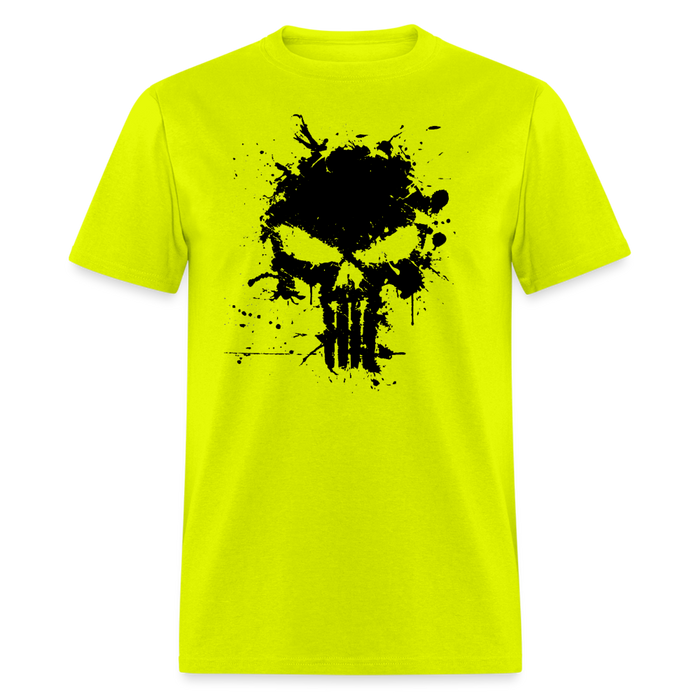 Unisex Classic T-Shirt - Punisher Splatter - safety green