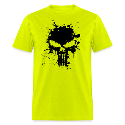 Unisex Classic T-Shirt - Punisher Splatter - safety green