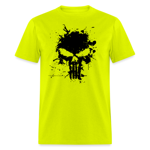 Unisex Classic T-Shirt - Punisher Splatter - safety green