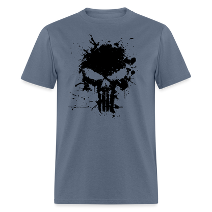 Unisex Classic T-Shirt - Punisher Splatter - denim