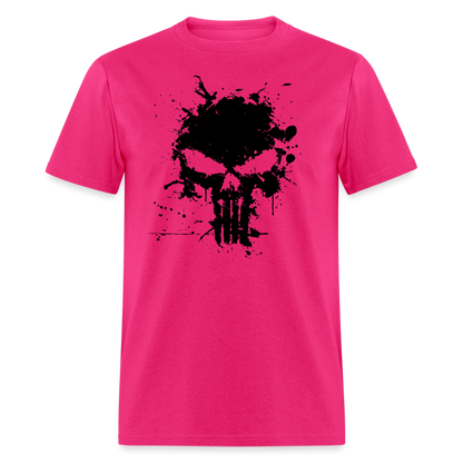 Unisex Classic T-Shirt - Punisher Splatter - fuchsia