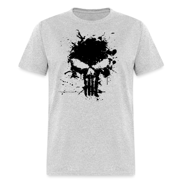Unisex Classic T-Shirt - Punisher Splatter - heather gray