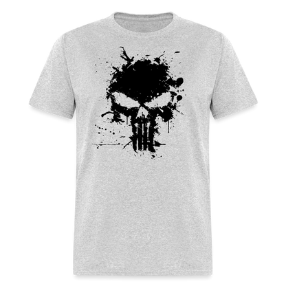 Unisex Classic T-Shirt - Punisher Splatter - heather gray