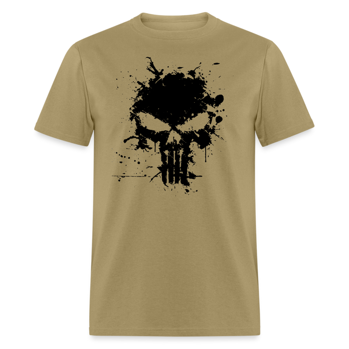 Unisex Classic T-Shirt - Punisher Splatter - khaki
