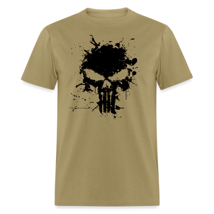 Unisex Classic T-Shirt - Punisher Splatter - khaki