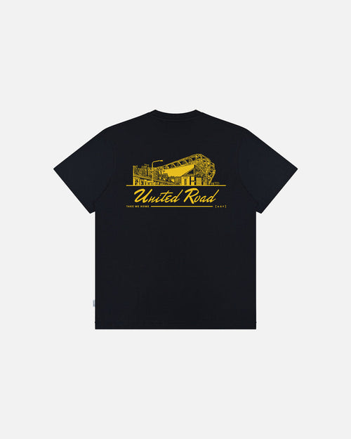 ART OF United Road Tee | MUFC Black Graphic Football T-shirt