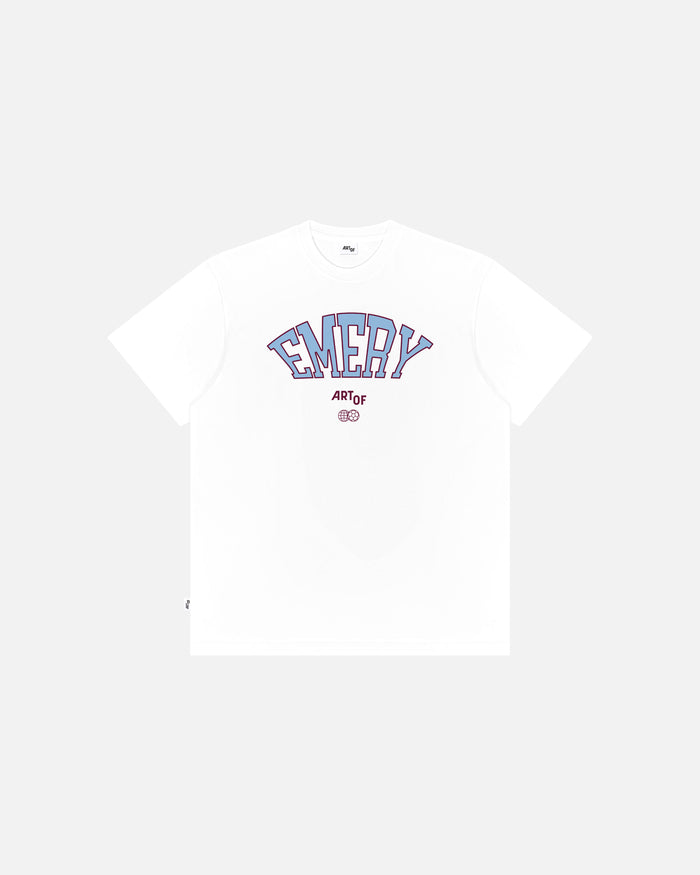ART OF Villa University of Emery Tee | AVFC White Football T-shirt