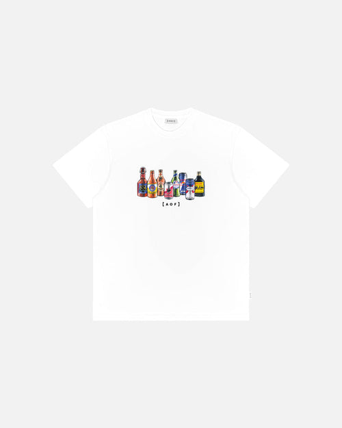 ART OF Up The European Tour Tee | AVFC White Graphic Football T-shirt