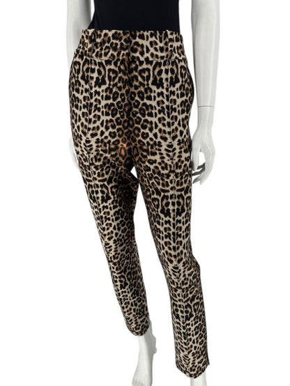 Veronica Beard Leopard Print Stretch Ankle Pants – Size 12