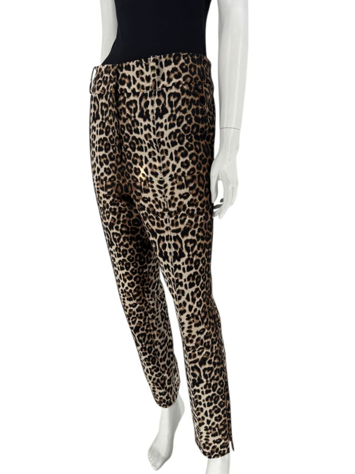 Veronica Beard Leopard Print Stretch Ankle Pants – Size 12