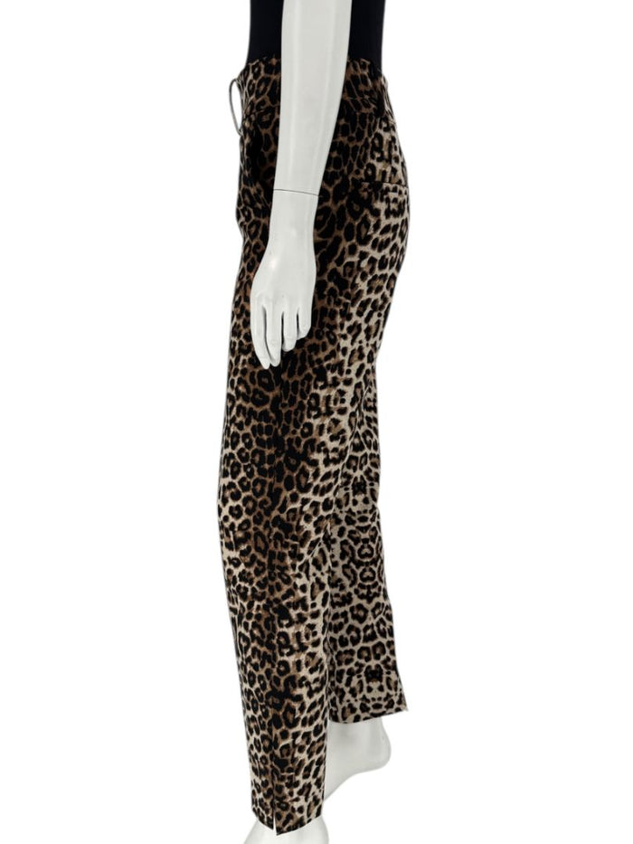 Veronica Beard Leopard Print Stretch Ankle Pants – Size 12