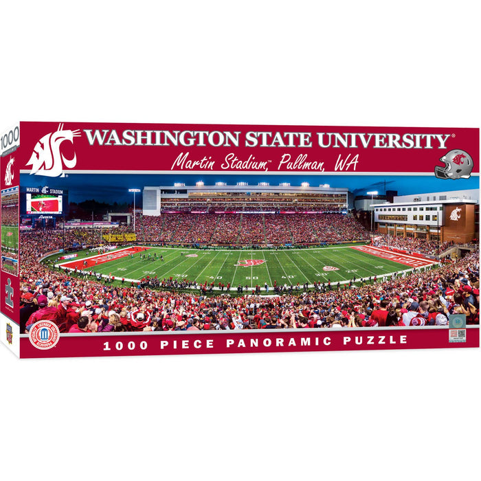 Washington State Cougars - 1000 Piece Panoramic Puzzle - Pine & Moss