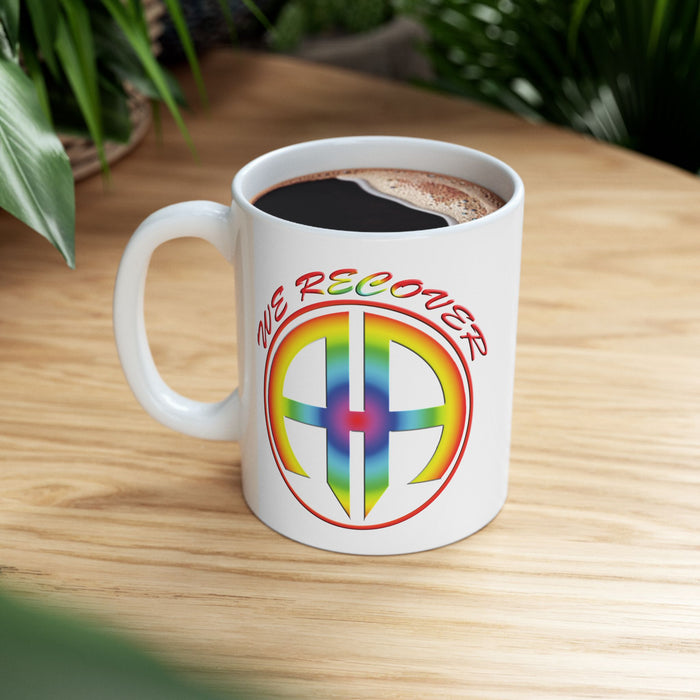 We Recover Rainbow 11oz AA Ceramic Mug