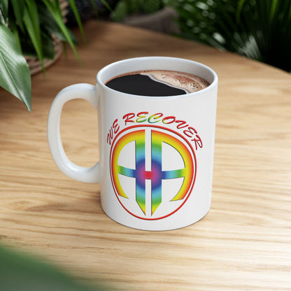 We Recover Rainbow 11oz AA Ceramic Mug