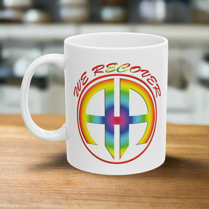 We Recover Rainbow 11oz AA Ceramic Mug