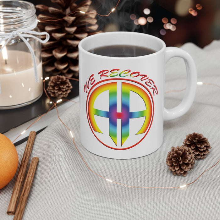 We Recover Rainbow 11oz AA Ceramic Mug