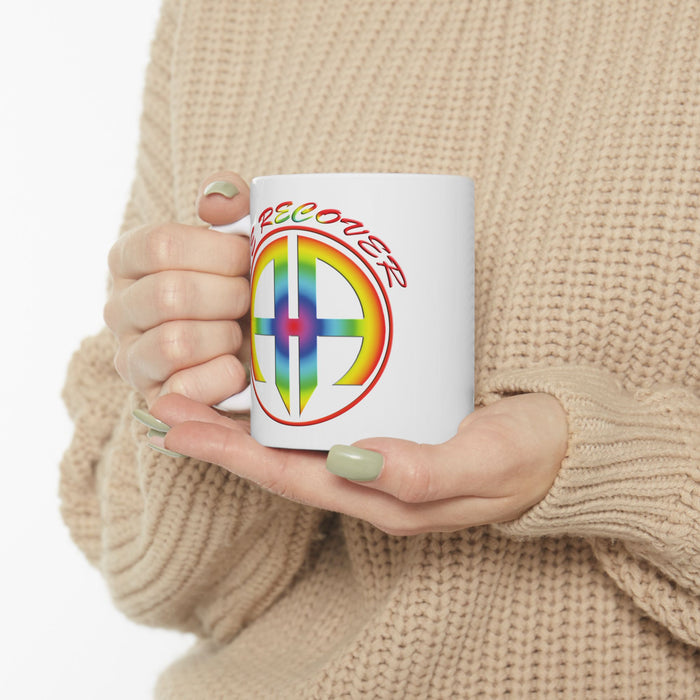 We Recover Rainbow 11oz AA Ceramic Mug