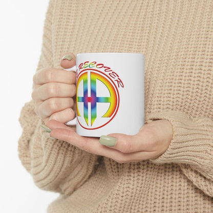 We Recover Rainbow 11oz AA Ceramic Mug