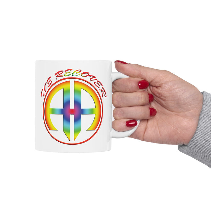 We Recover Rainbow 11oz AA Ceramic Mug