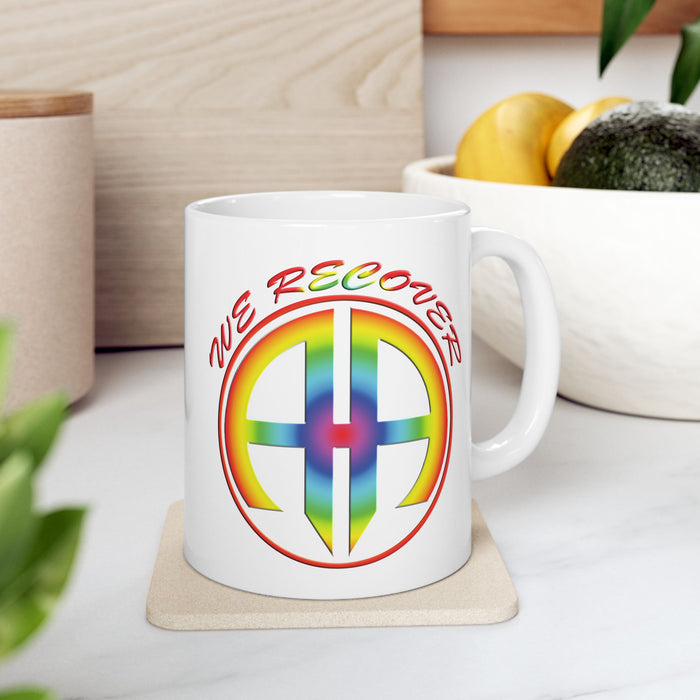 We Recover Rainbow 11oz AA Ceramic Mug