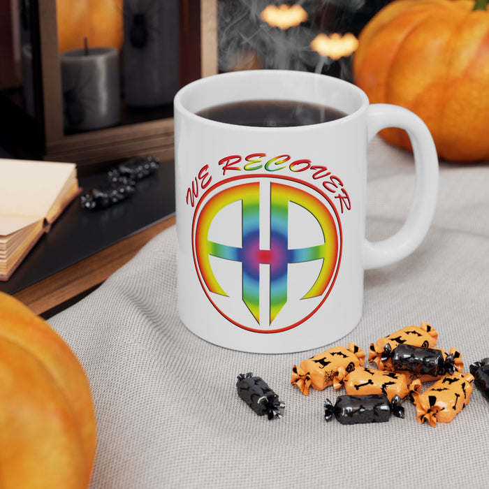 We Recover Rainbow 11oz AA Ceramic Mug