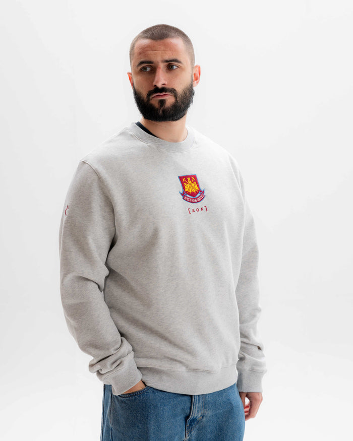 West Ham x AOF Grey Sweatshirt