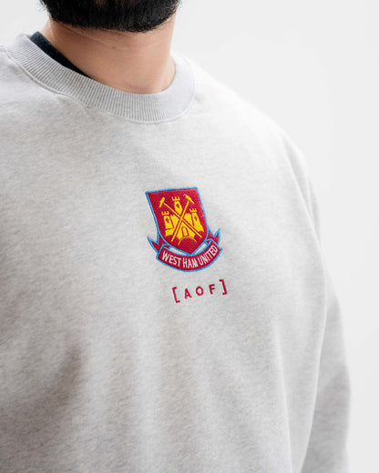 West Ham x AOF Grey Sweatshirt