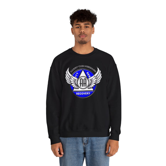 Winged AA Symbol dtg Crewneck Sweatshirt