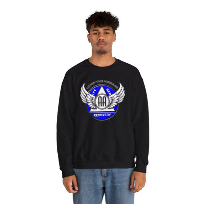 Winged AA Symbol dtg Crewneck Sweatshirt